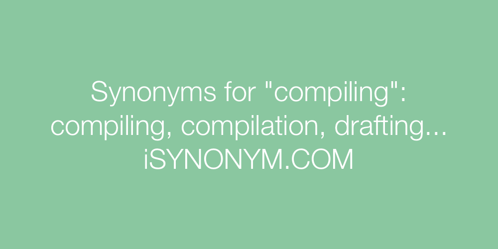 Synonyms compiling