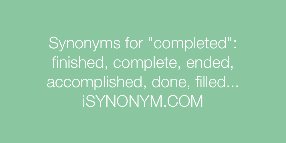 Synonyms completed