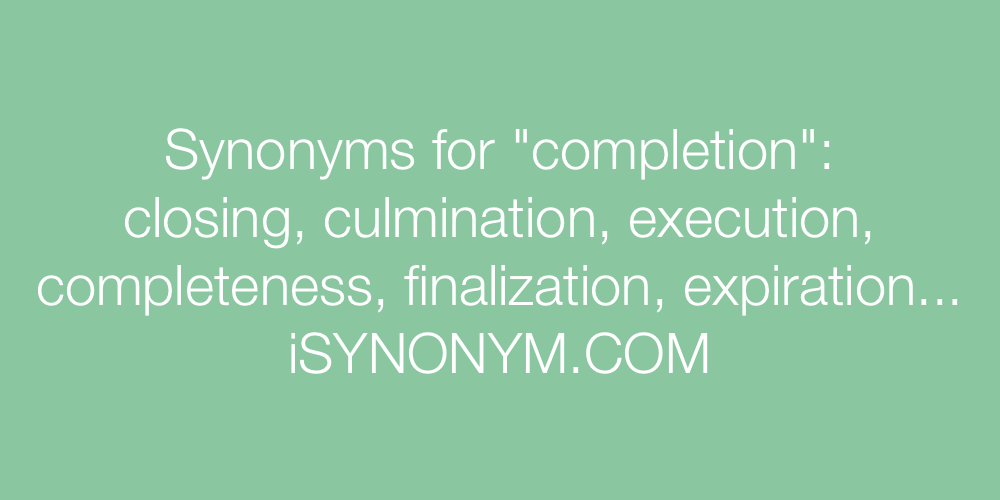 Synonyms completion