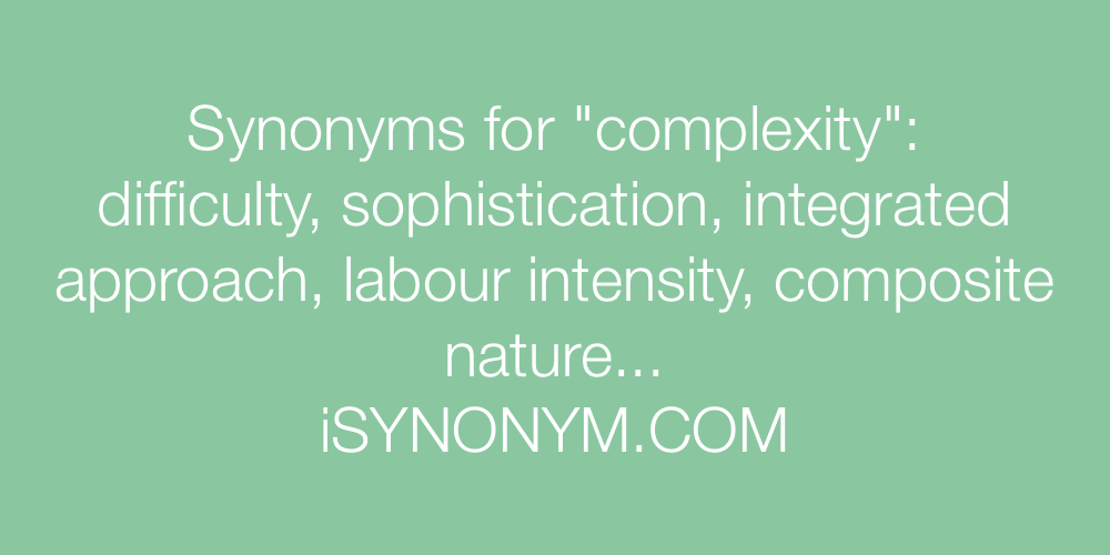 Synonyms complexity