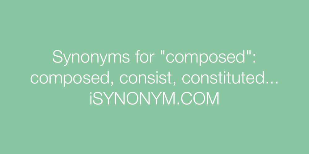 Synonyms composed