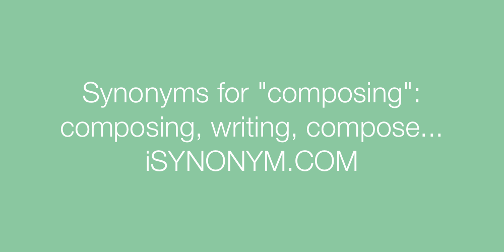 Synonyms composing