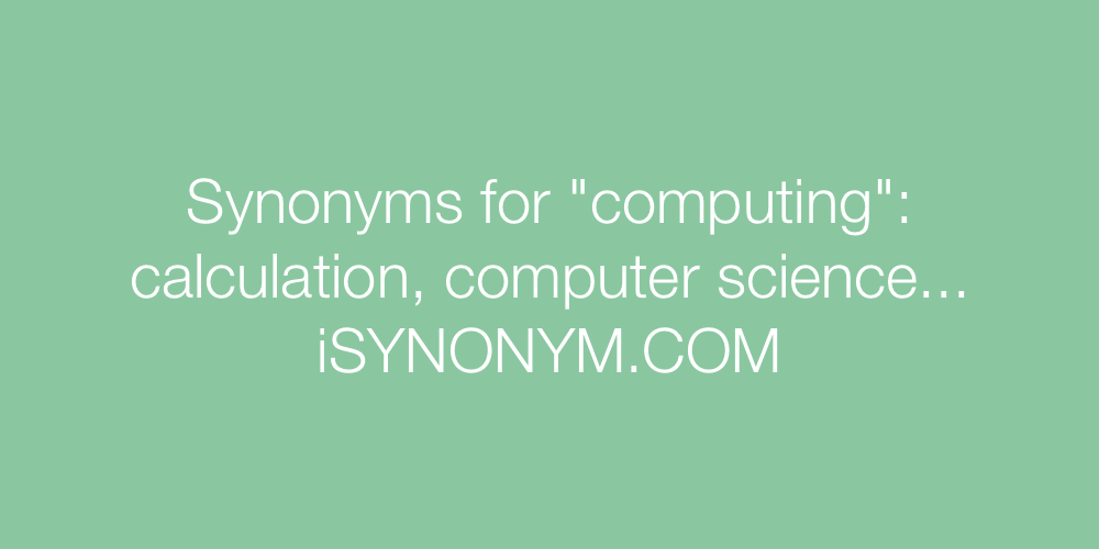 Synonyms computing