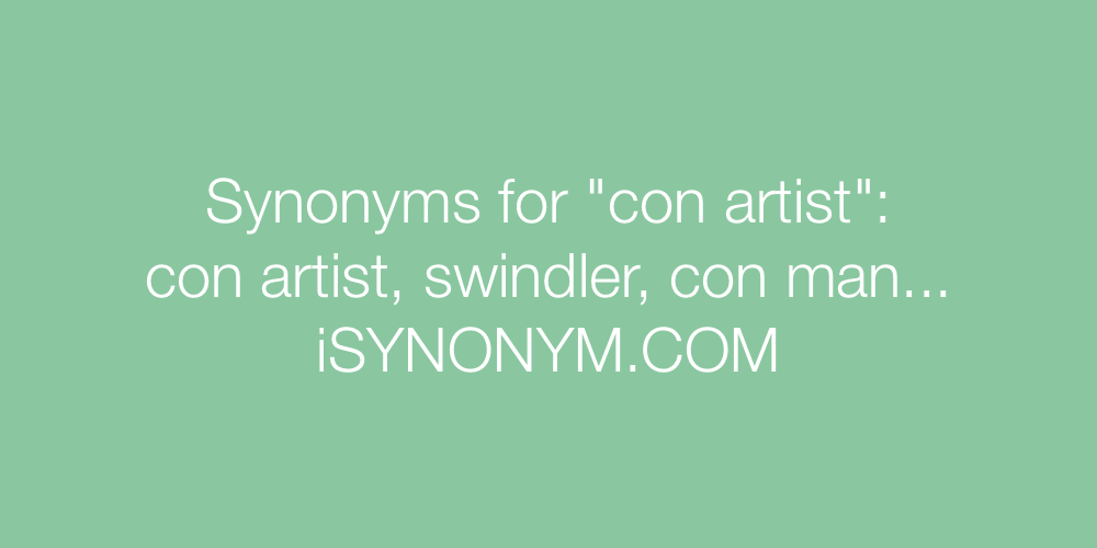 Synonyms con artist