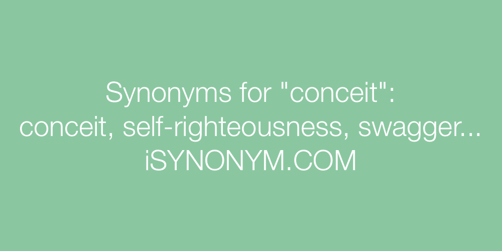 Synonyms conceit