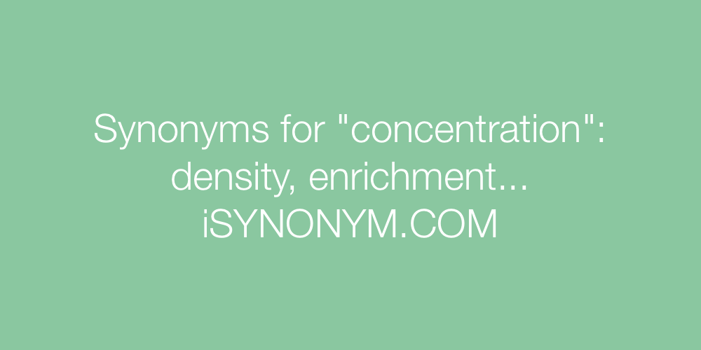 Synonyms concentration