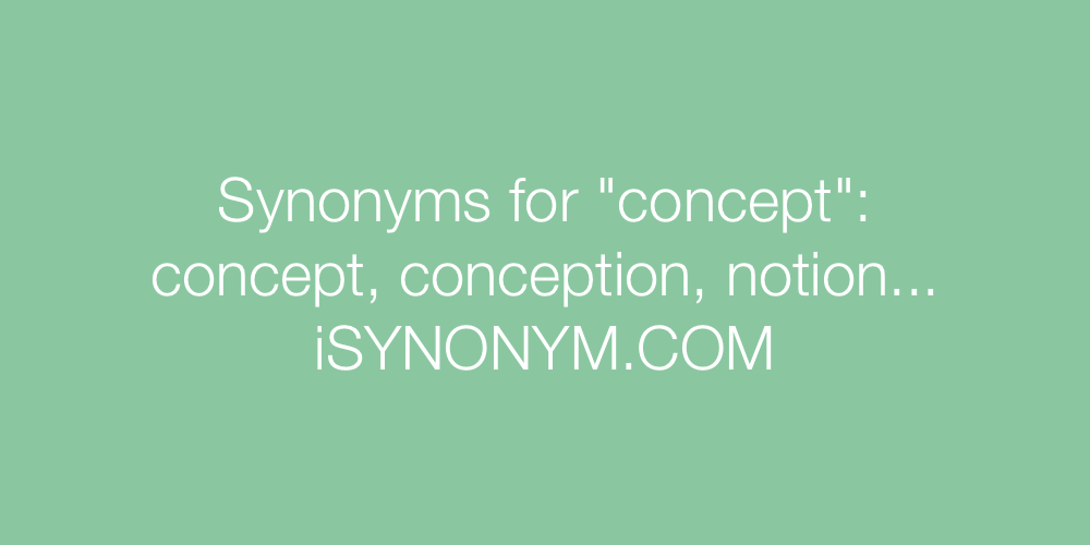 Synonyms concept