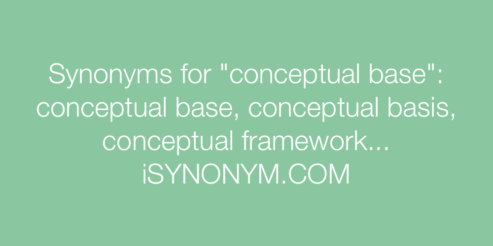 Synonyms conceptual base