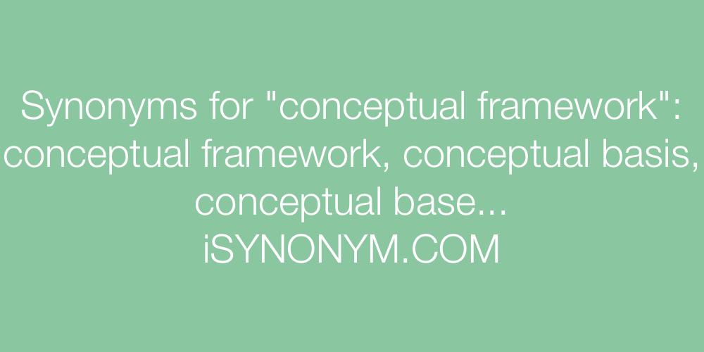 Synonyms conceptual framework