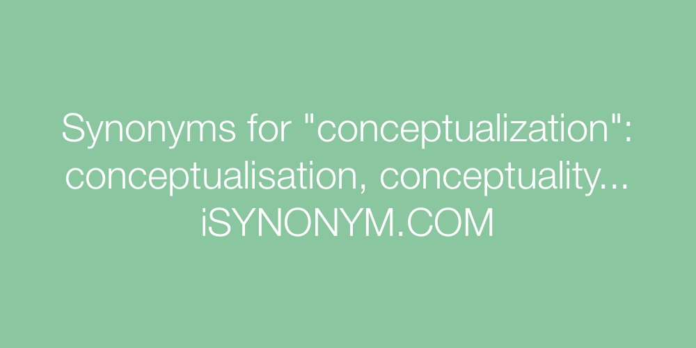Synonyms conceptualization