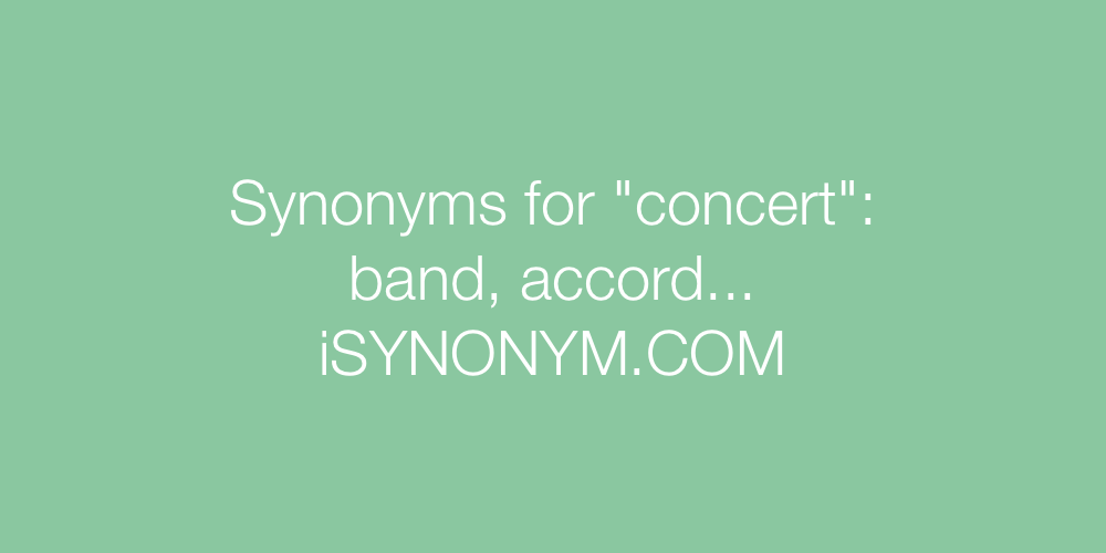 Synonyms concert