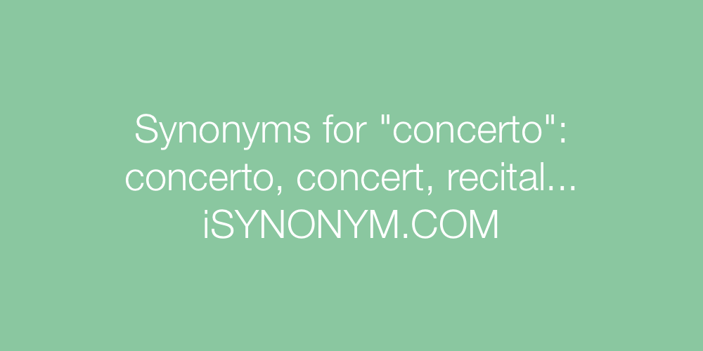 Synonyms concerto