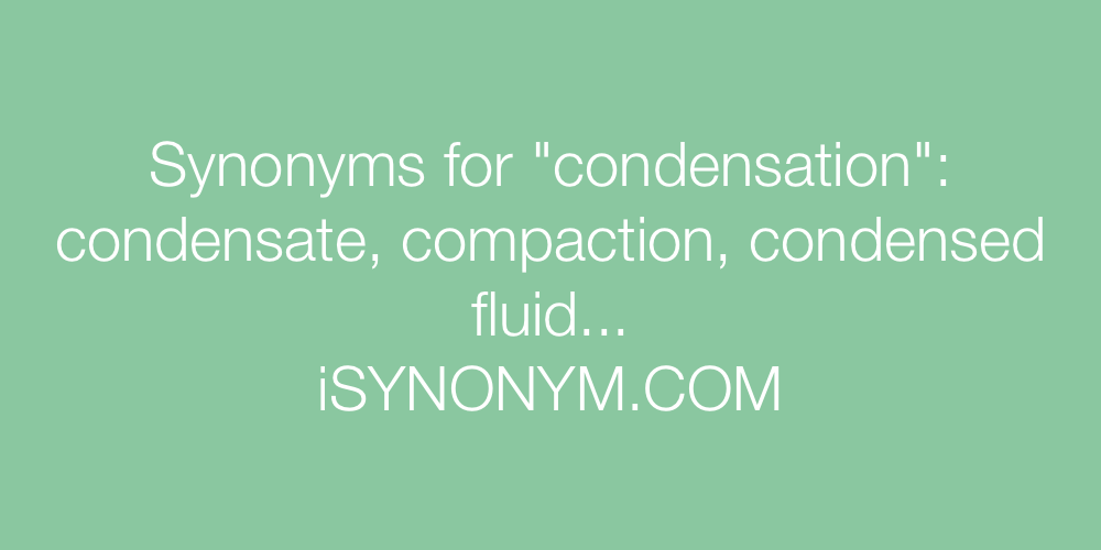 Synonyms condensation
