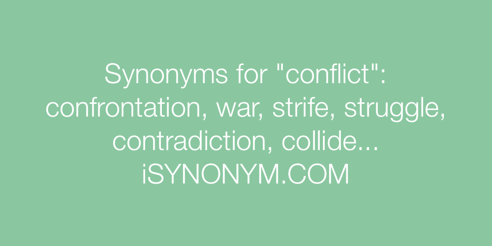 Synonyms conflict