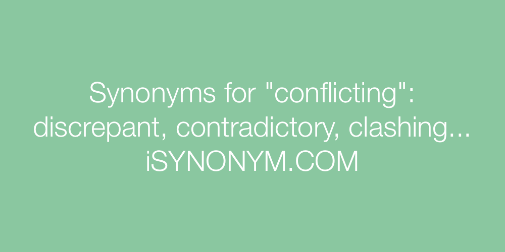 Synonyms conflicting