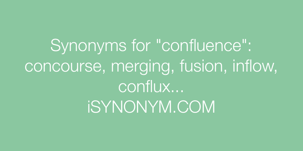 Synonyms confluence