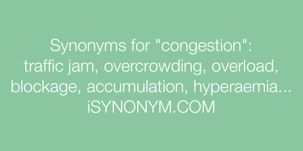 Synonyms congestion