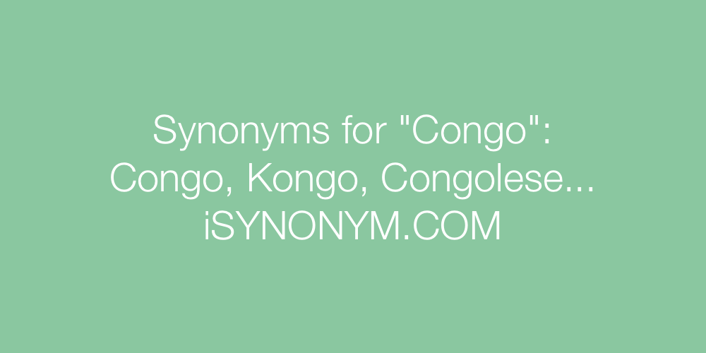Synonyms Congo