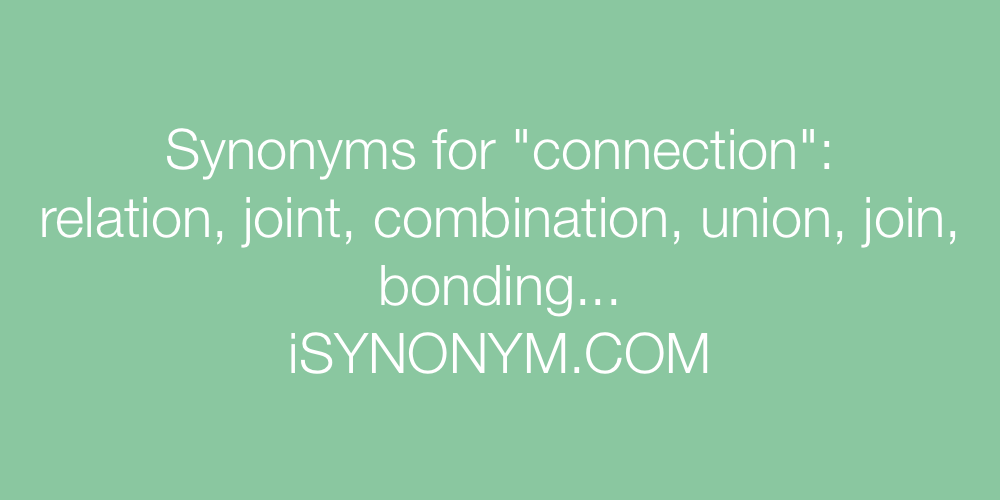 Synonyms connection