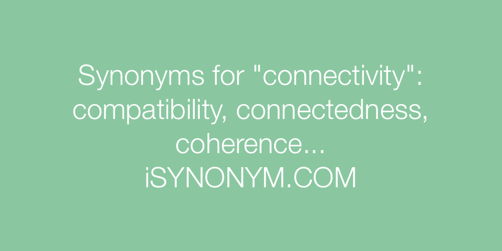 Synonyms connectivity