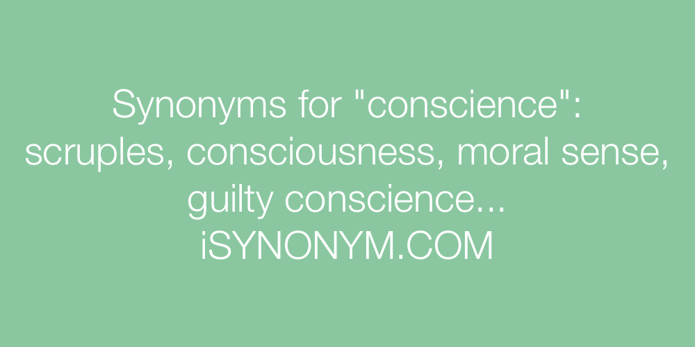 Synonyms conscience