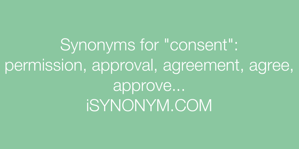 Synonyms consent