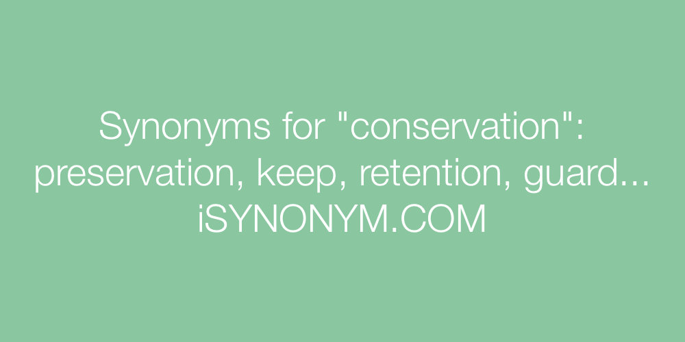 Synonyms conservation