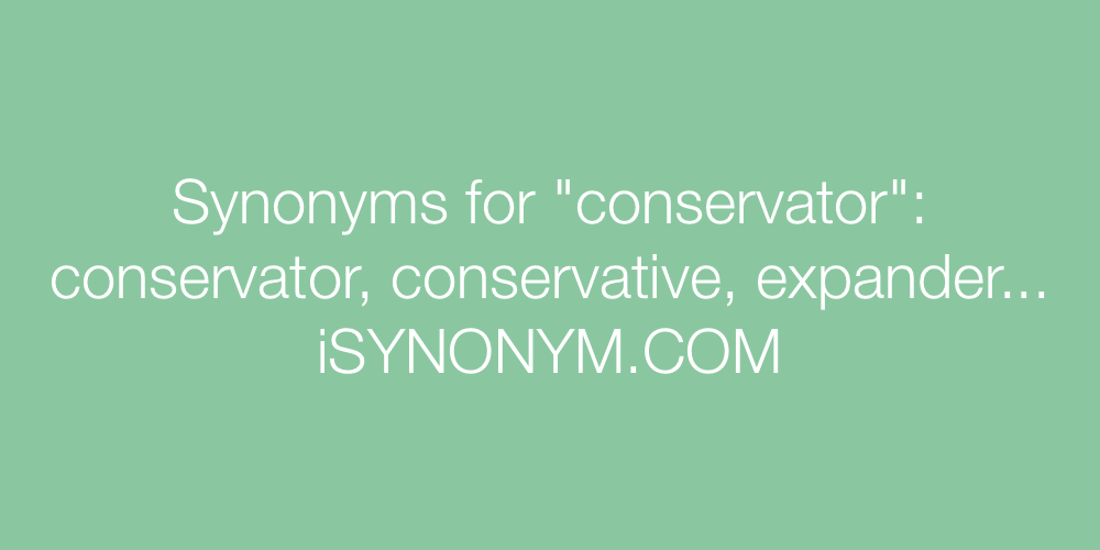 Synonyms conservator