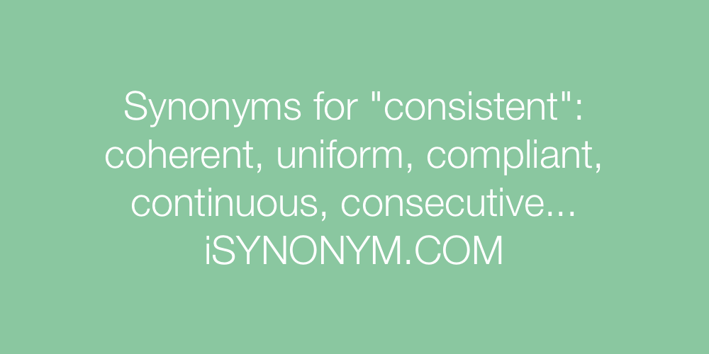 Synonyms consistent