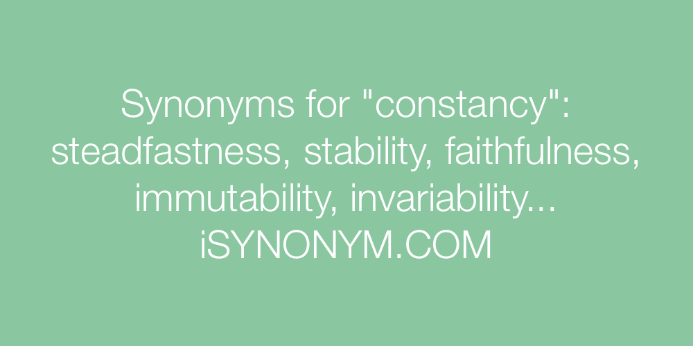Synonyms constancy