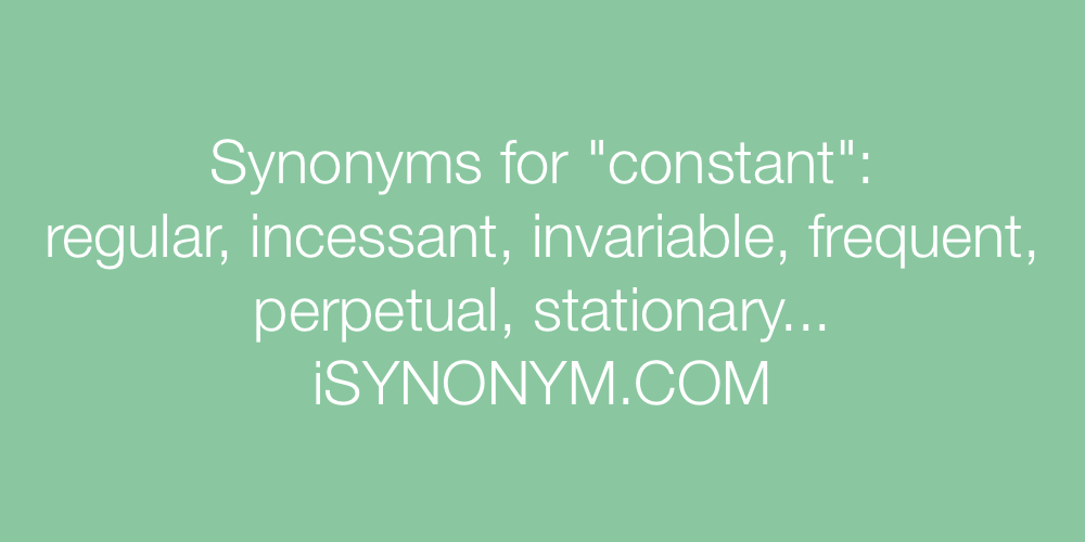 Synonyms constant