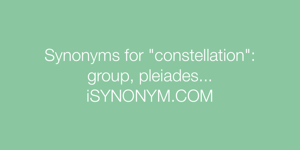 Synonyms constellation