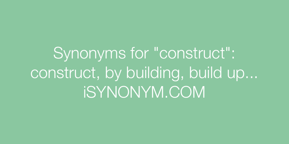 Synonyms construct
