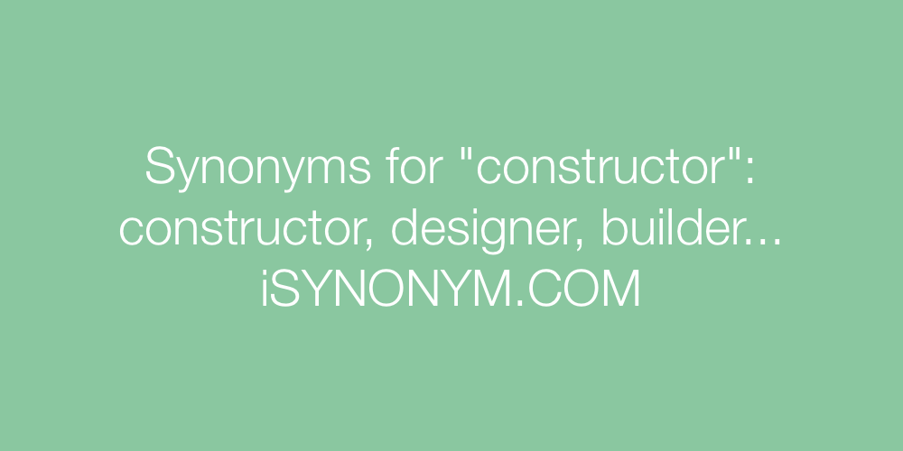 Synonyms constructor