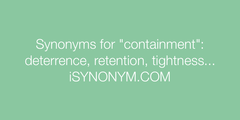 Synonyms containment