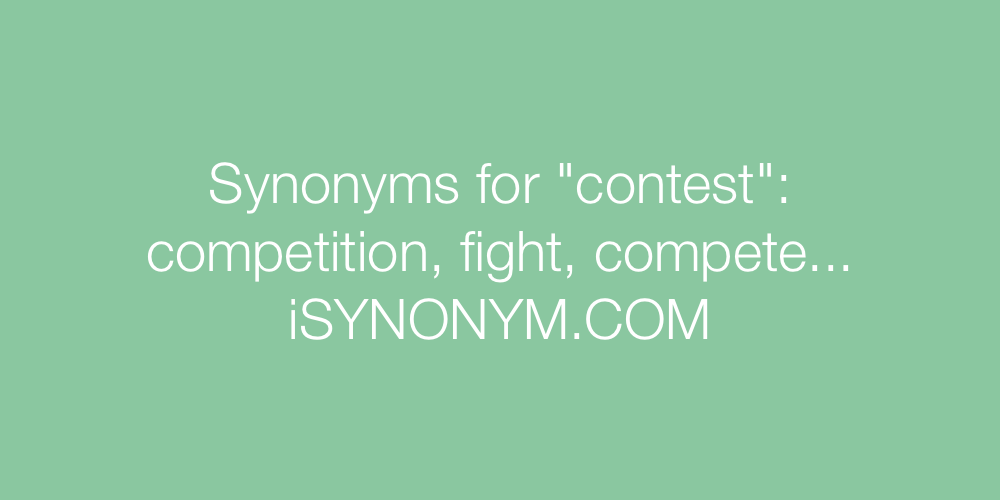 Synonyms contest