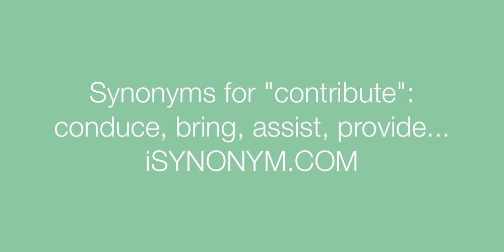 Synonyms contribute