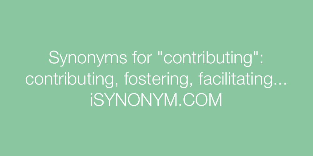 Synonyms contributing