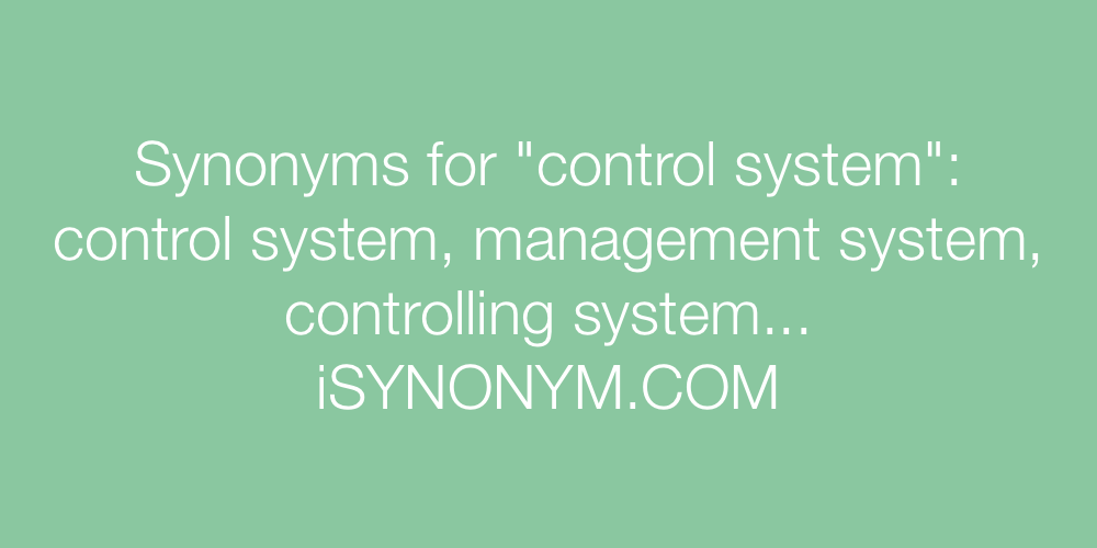 Synonyms control system