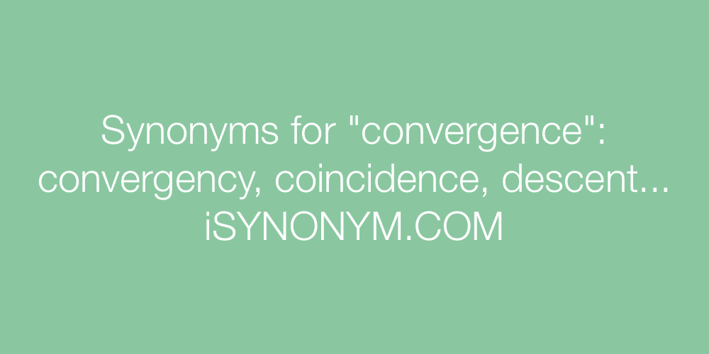 Synonyms convergence