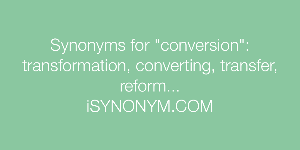 Synonyms conversion