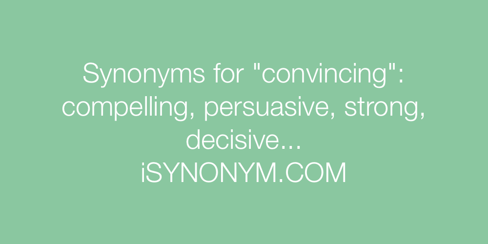 Synonyms convincing