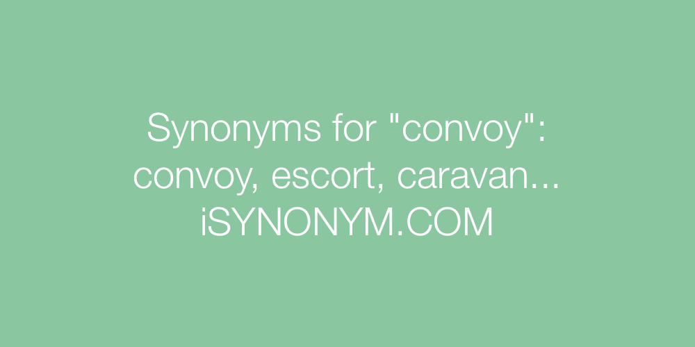 Synonyms convoy