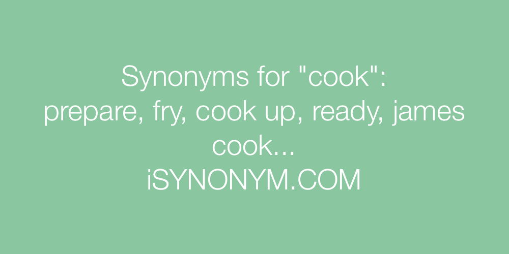 Synonyms cook