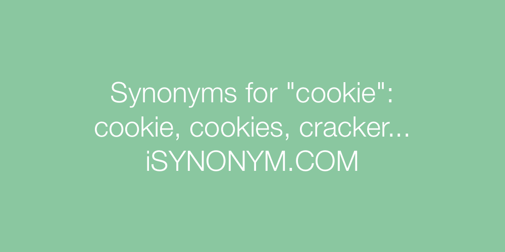 Synonyms cookie