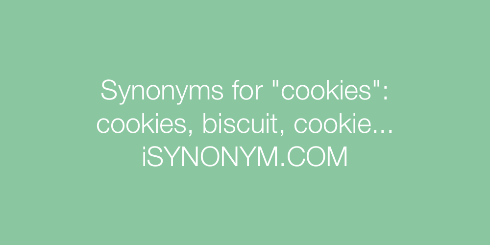 Synonyms cookies