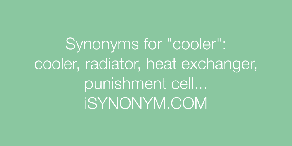 Synonyms cooler