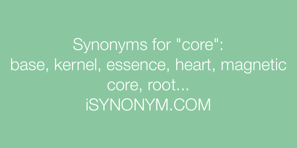 Synonyms core