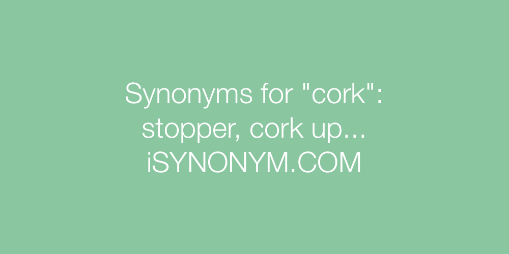 Synonyms cork