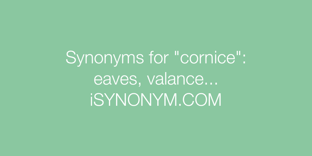 Synonyms cornice